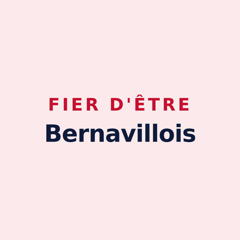 Magnet « Fier d'être Bernavillois » — design pour Bernaville