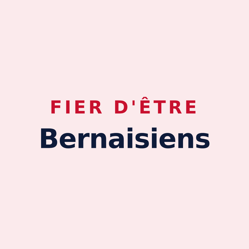 Magnet « Fier d'être Bernaisiens » — design pour Bernay-Saint-Martin