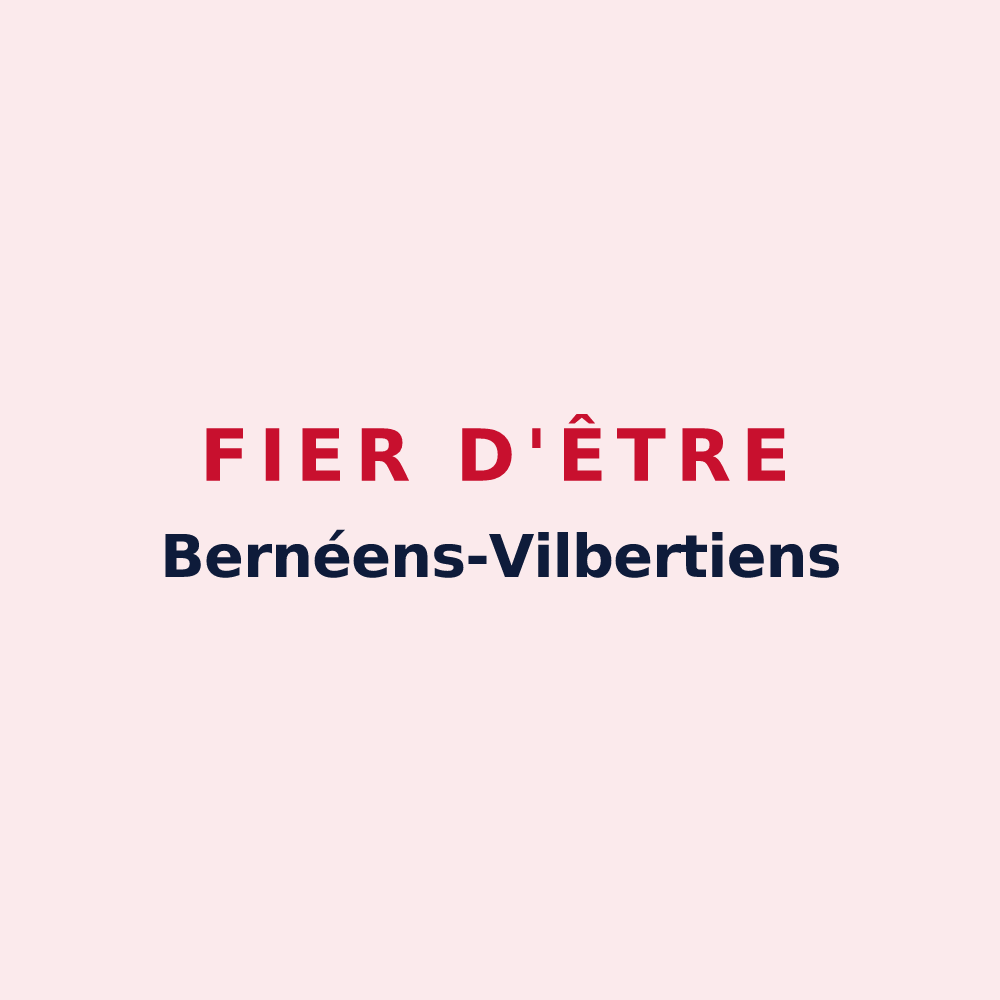 Magnet « Fier d'être Bernéens-Vilbertiens » — design pour Bernay-Vilbert