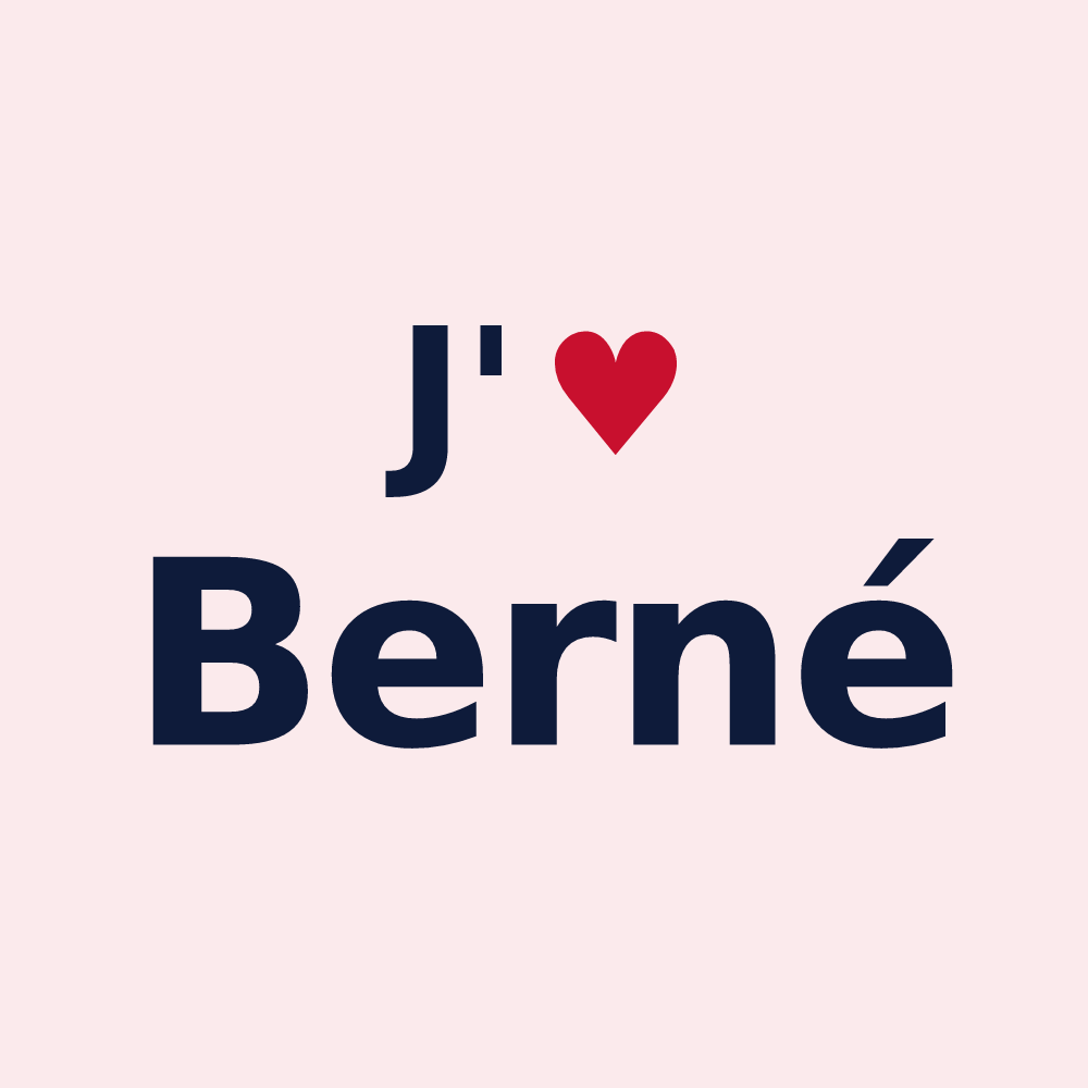 Magnet personnalisé Berné — design J'aime Berné