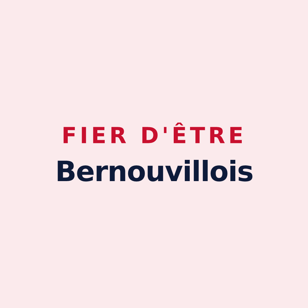 Magnet « Fier d'être Bernouvillois » — design pour Bernouville