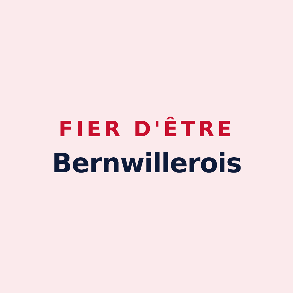 Magnet « Fier d'être Bernwillerois » — design pour Bernwiller
