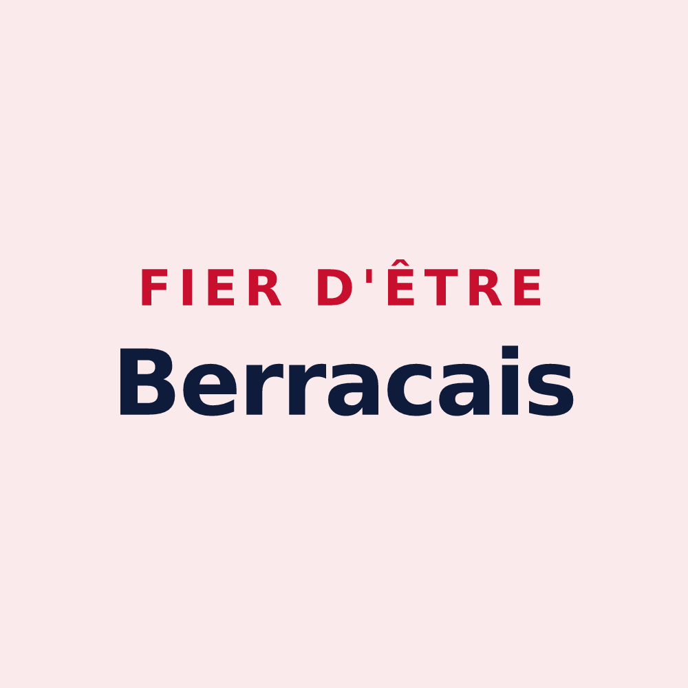 Magnet « Fier d'être Berracais » — design pour Berrac