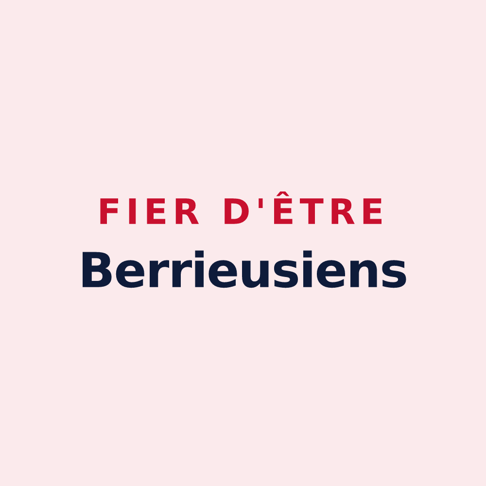 Magnet « Fier d'être Berrieusiens » — design pour Berrieux