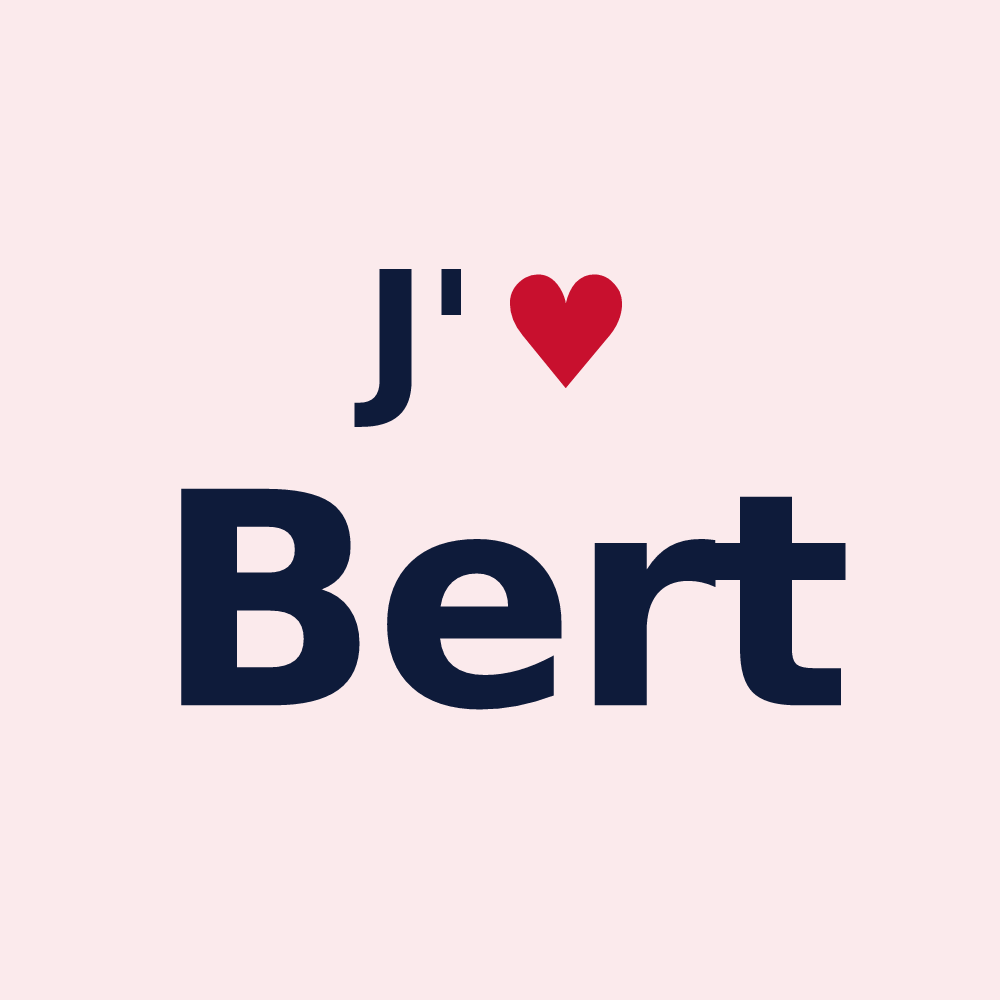 Magnet personnalisé Bert — design J'aime Bert
