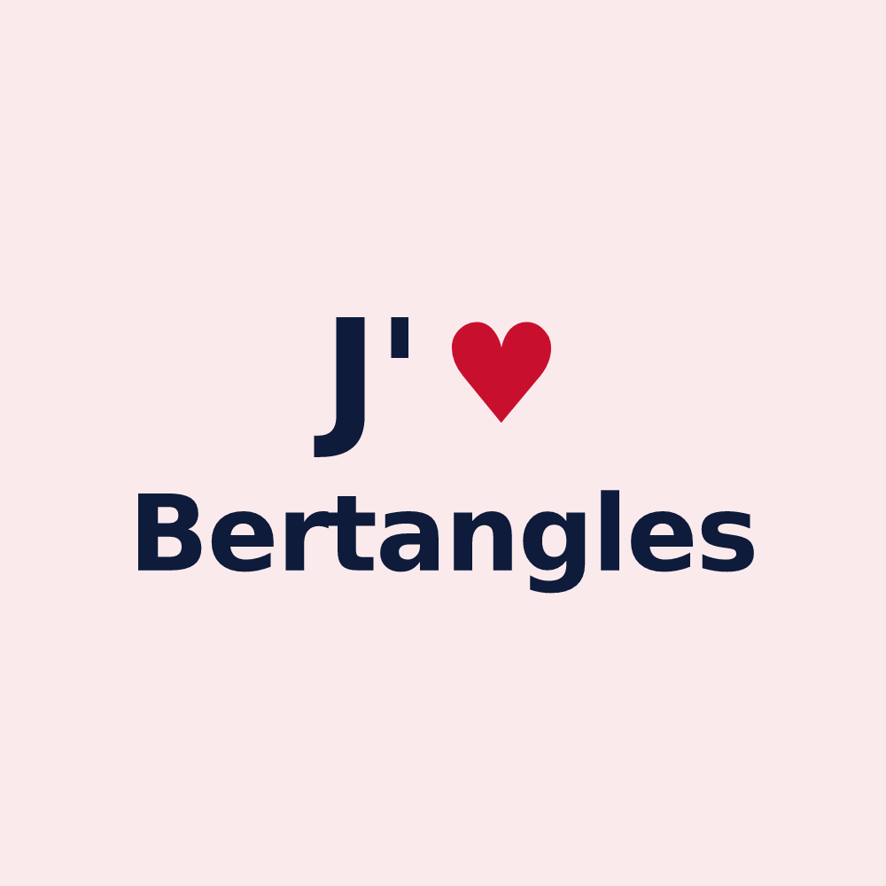 Magnet personnalisé Bertangles — design J'aime Bertangles