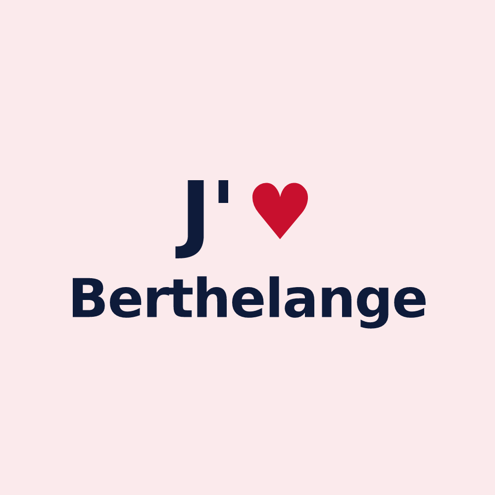 Magnet personnalisé Berthelange — design J'aime Berthelange
