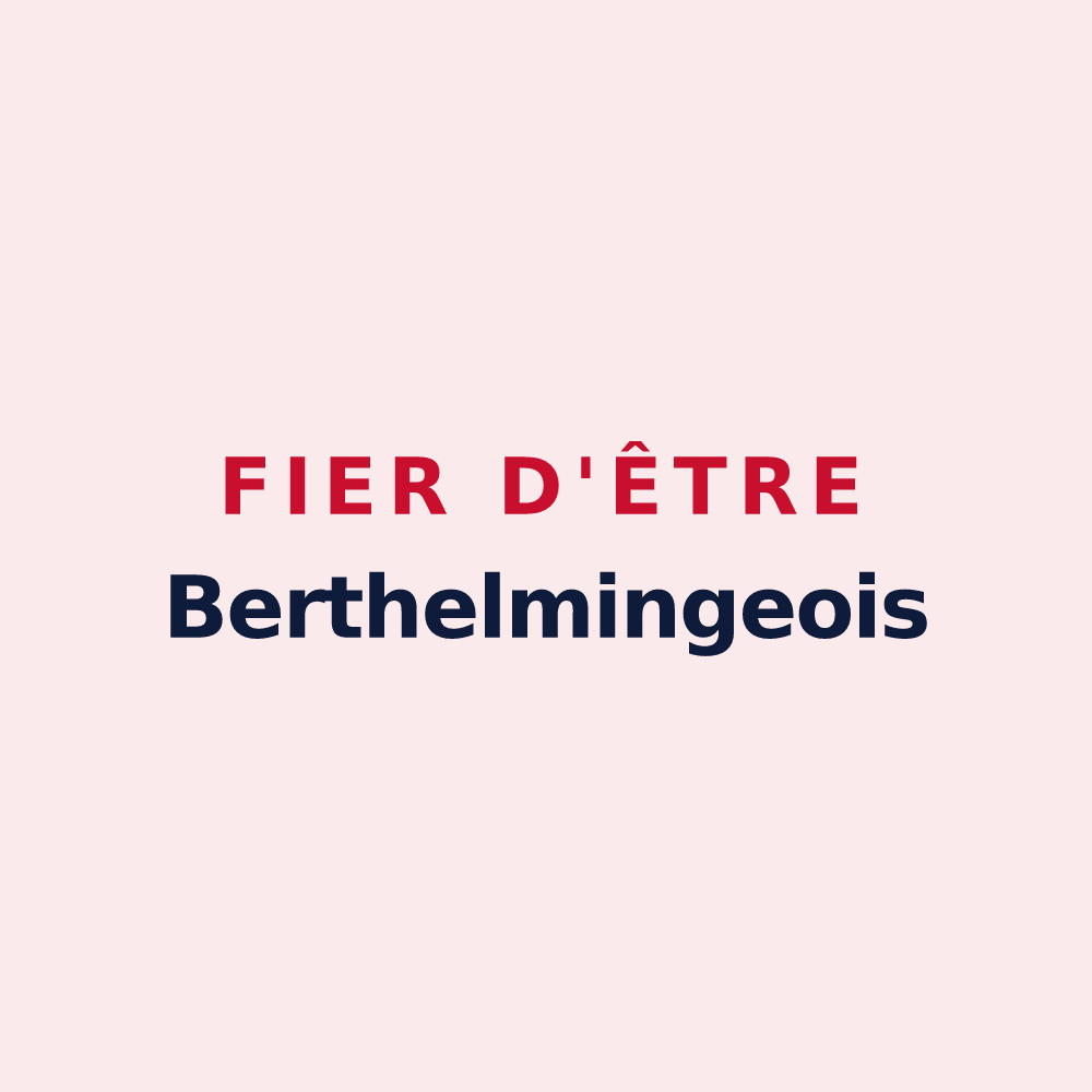 Magnet « Fier d'être Berthelmingeois » — design pour Berthelming