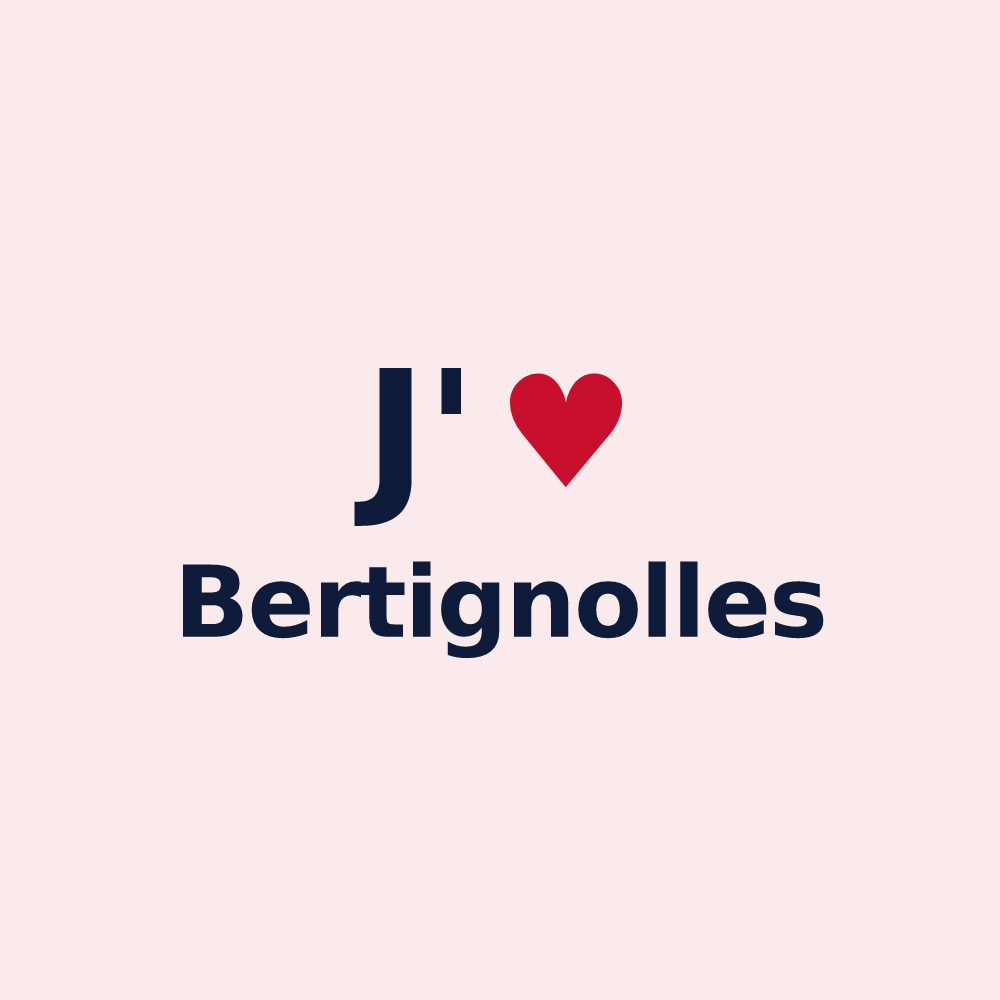 Magnet personnalisé Bertignolles — design J'aime Bertignolles