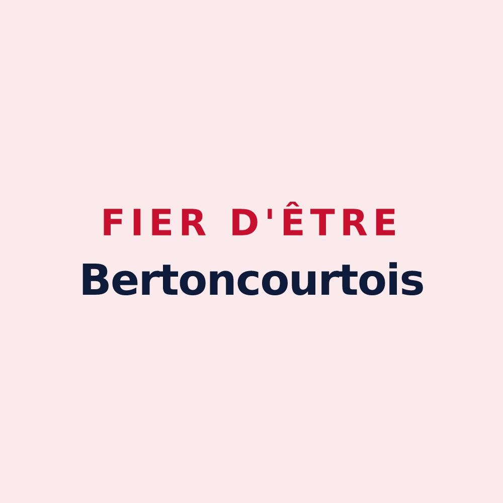 Magnet « Fier d'être Bertoncourtois » — design pour Bertoncourt