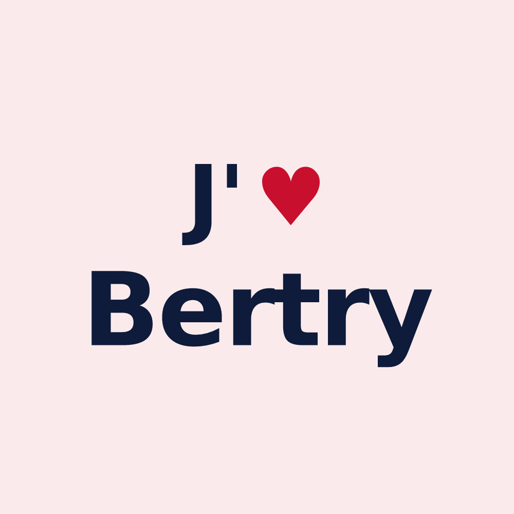 Magnet personnalisé Bertry — design J'aime Bertry
