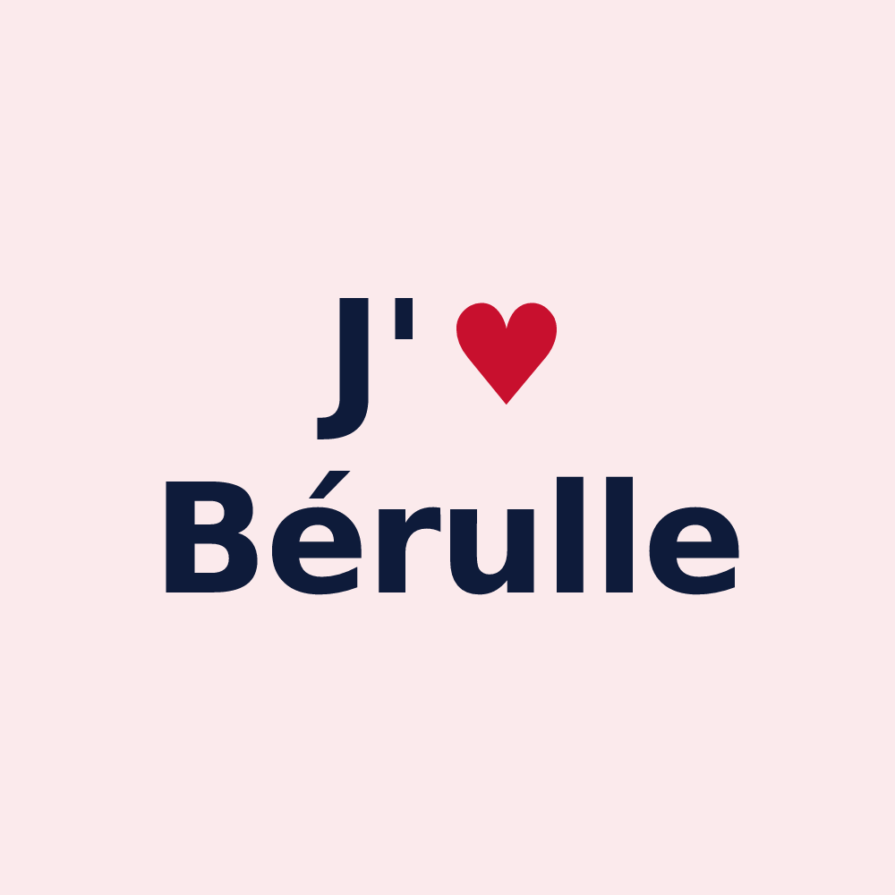 Magnet personnalisé Bérulle — design J'aime Bérulle