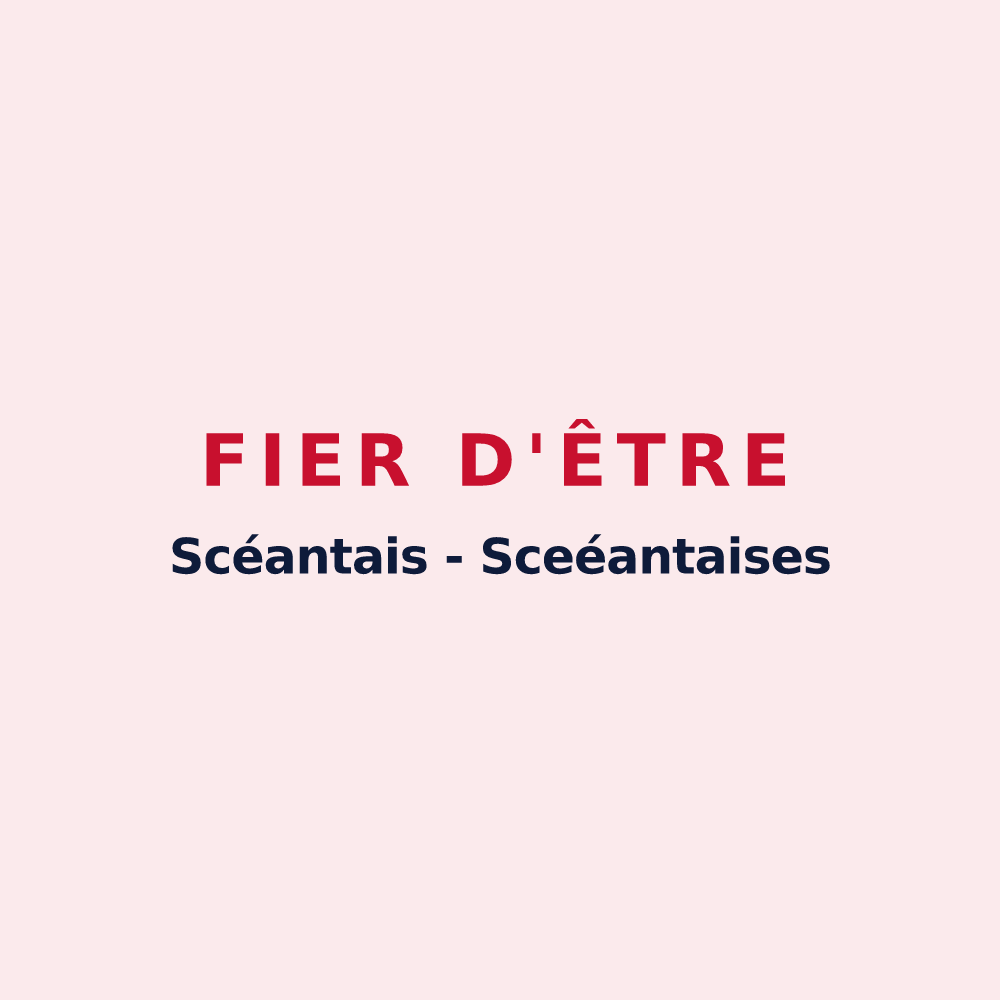 Magnet « Fier d'être Scéantais - Sceéantaises » — design pour Bérulle