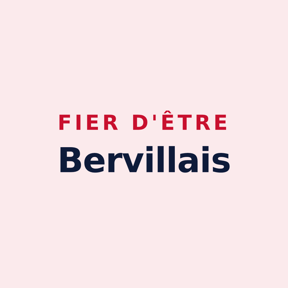 Magnet « Fier d'être Bervillais » — design pour Berville-sur-Seine