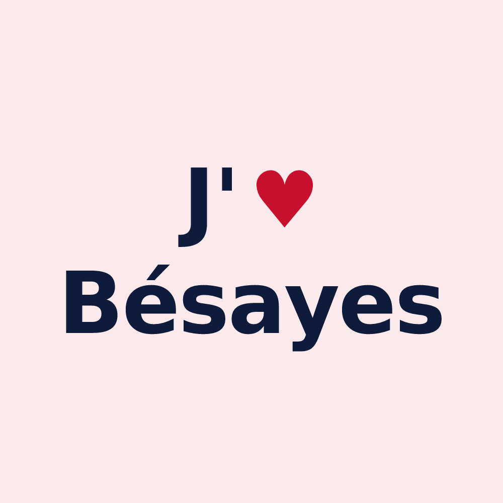 Magnet personnalisé Bésayes — design J'aime Bésayes