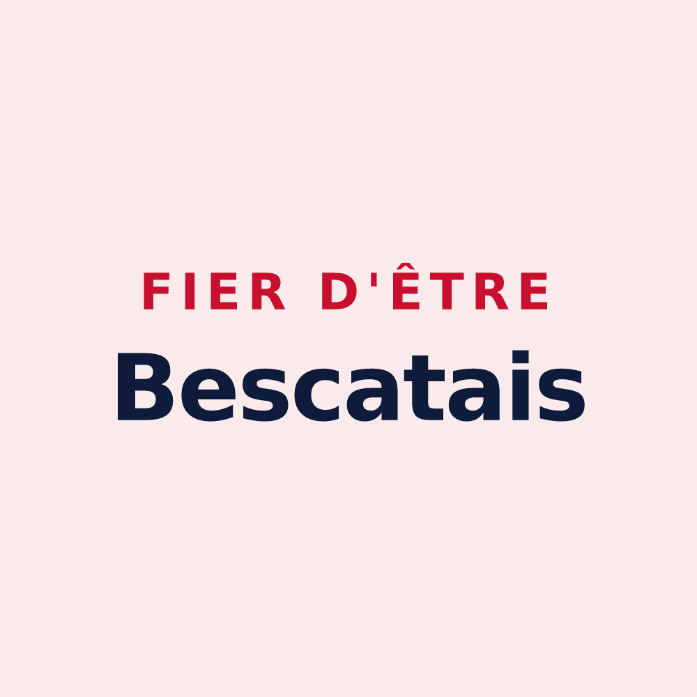Magnet « Fier d'être Bescatais » — design pour Bescat