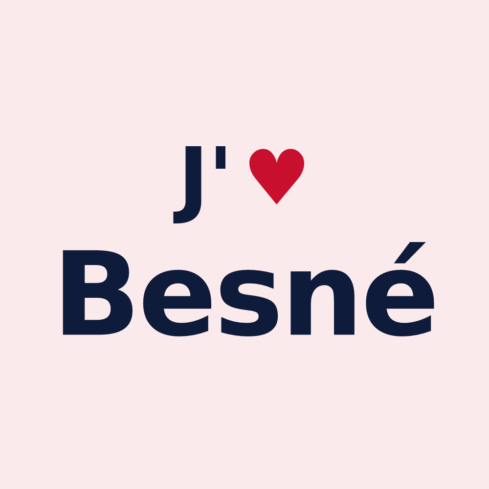 Magnet personnalisé Besné — design J'aime Besné