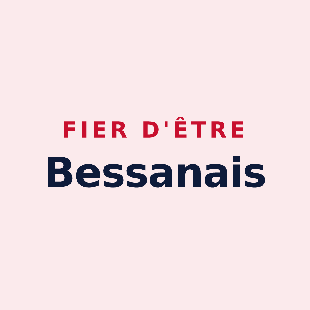 Magnet « Fier d'être Bessanais » — design pour Bessan