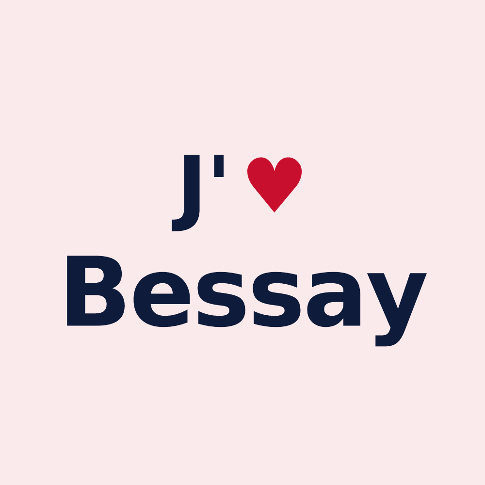 Magnet personnalisé Bessay — design J'aime Bessay