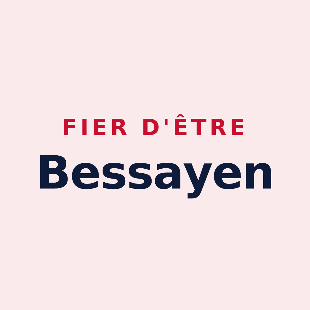 Magnet « Fier d'être Bessayen » — design pour Bessay