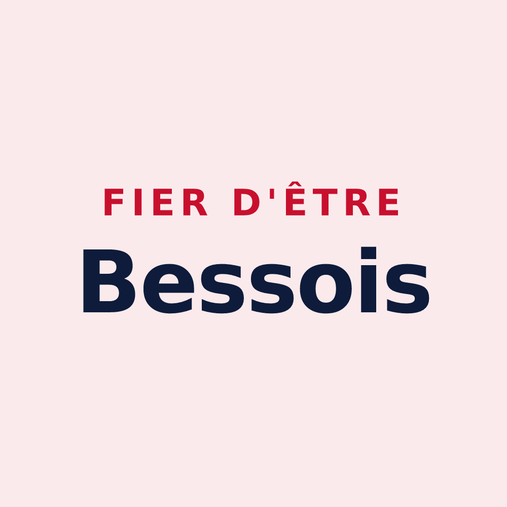 Magnet « Fier d'être Bessois » — design pour Besse