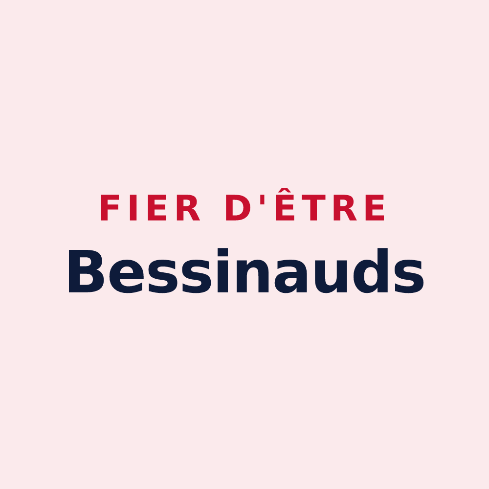 Magnet « Fier d'être Bessinauds » — design pour Bessines-sur-Gartempe