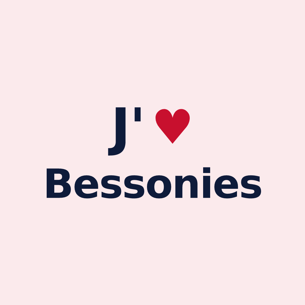 Magnet personnalisé Bessonies — design J'aime Bessonies