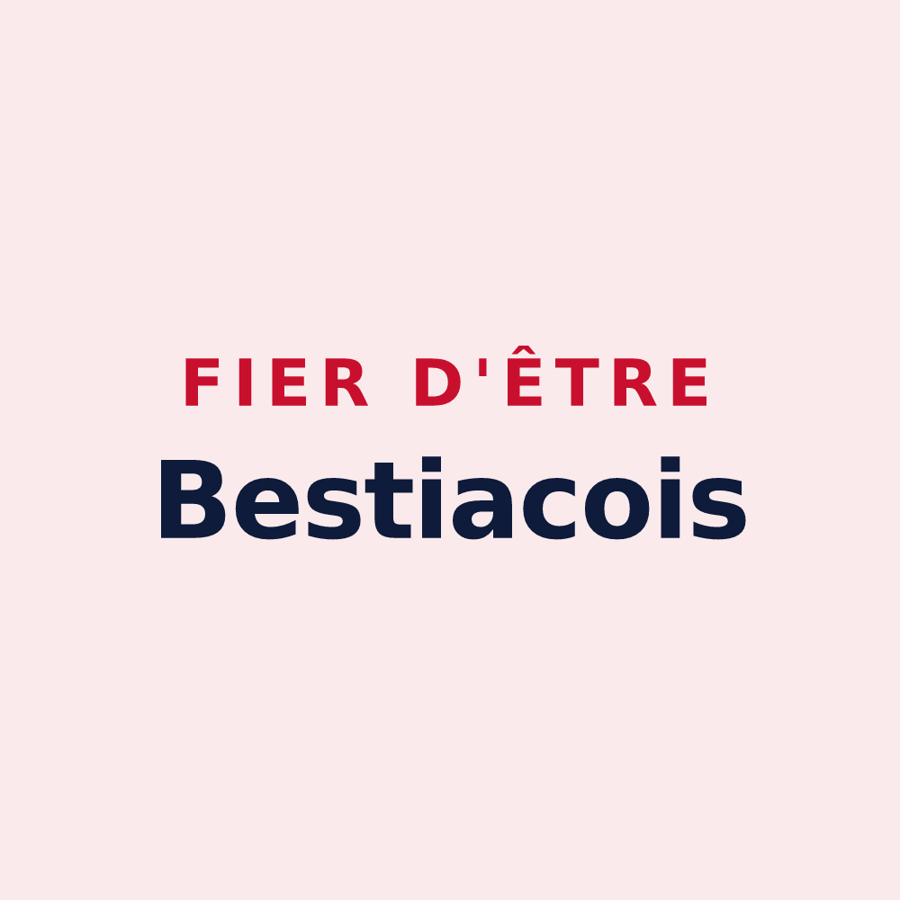 Magnet « Fier d'être Bestiacois » — design pour Bestiac