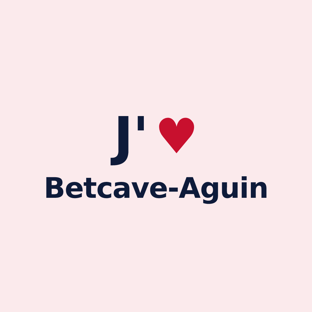 Magnet personnalisé Betcave-Aguin — design J'aime Betcave-Aguin