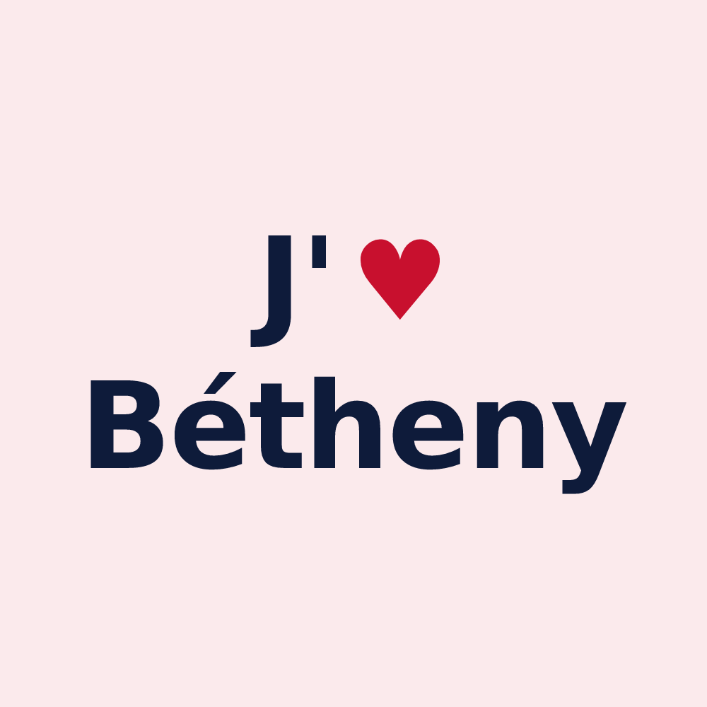 Magnet personnalisé Bétheny — design J'aime Bétheny