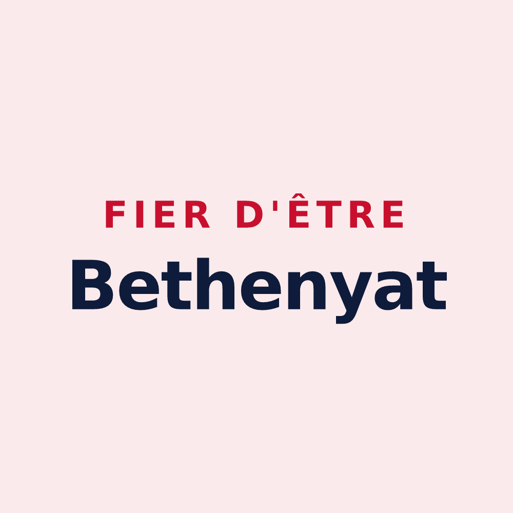 Magnet « Fier d'être Bethenyat » — design pour Bétheny