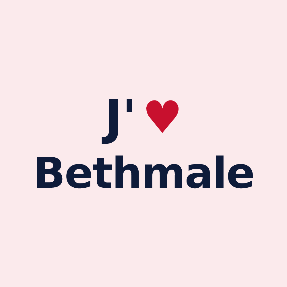 Magnet personnalisé Bethmale — design J'aime Bethmale