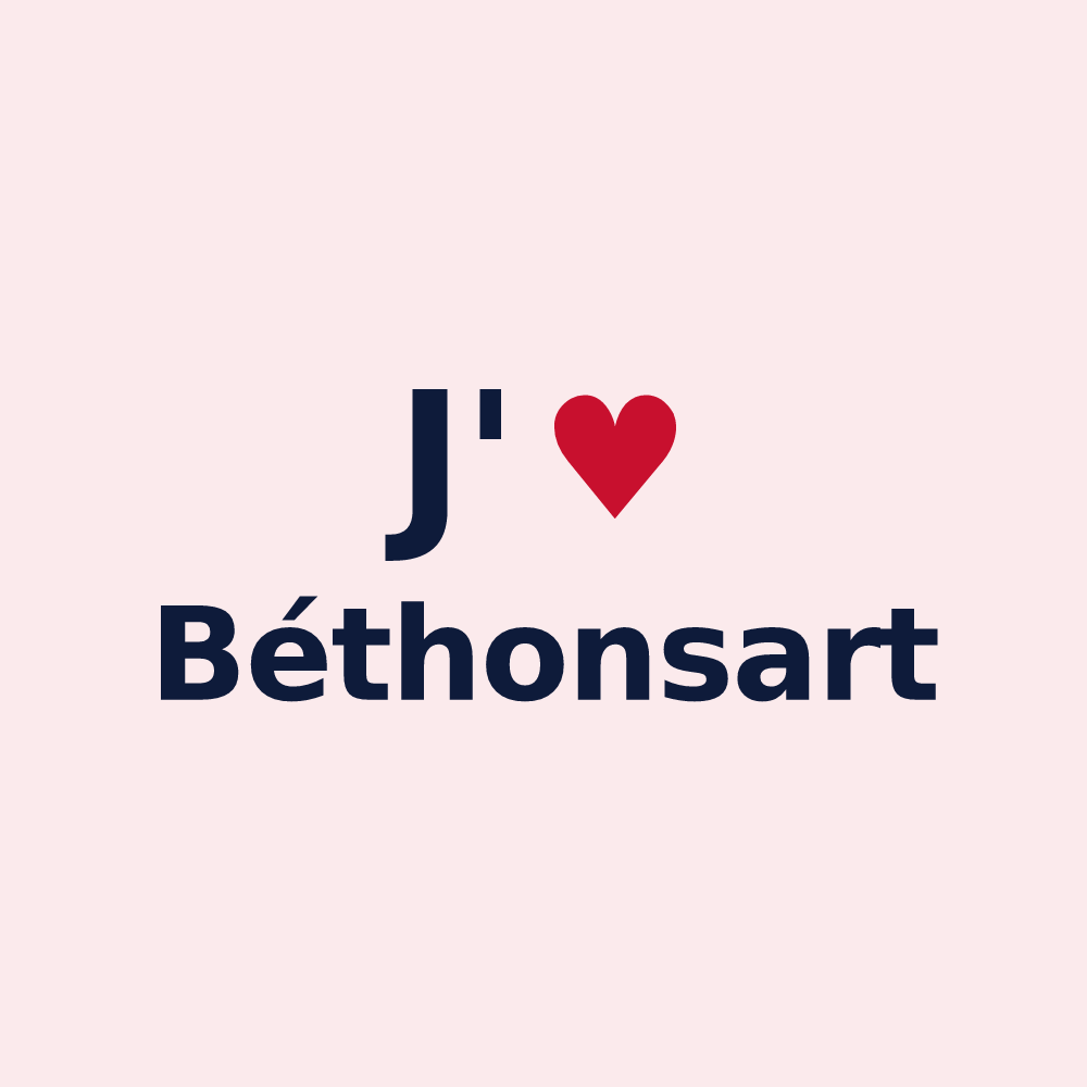 Magnet personnalisé Béthonsart — design J'aime Béthonsart