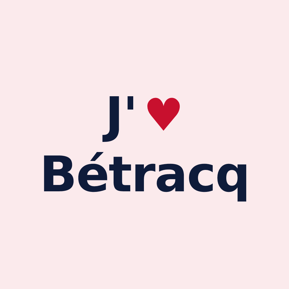 Magnet personnalisé Bétracq — design J'aime Bétracq