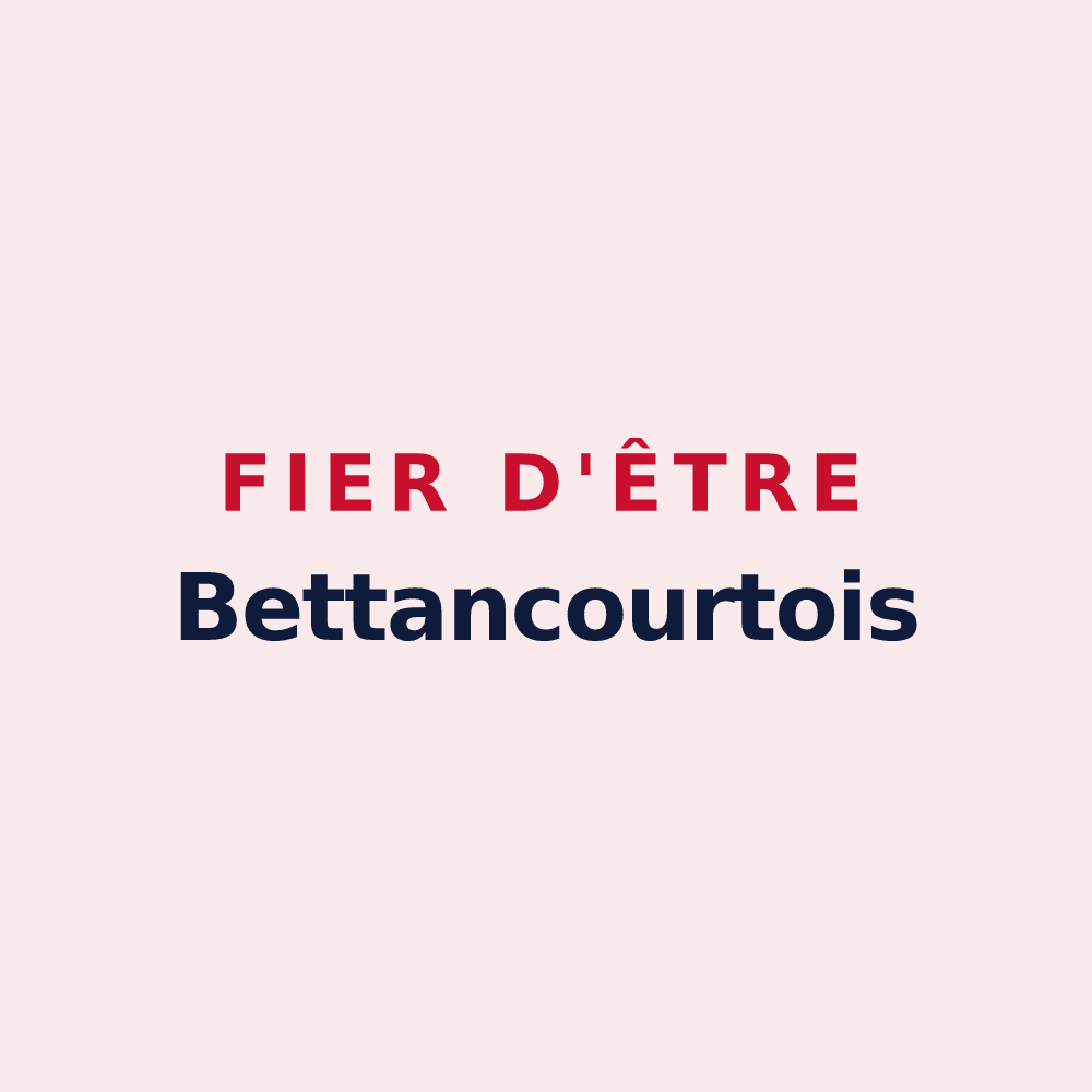 Magnet « Fier d'être Bettancourtois » — design pour Bettancourt-la-Ferrée