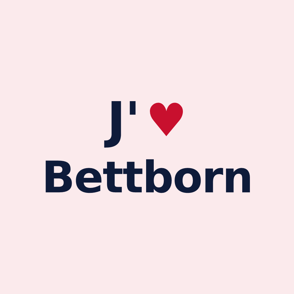 Magnet personnalisé Bettborn — design J'aime Bettborn