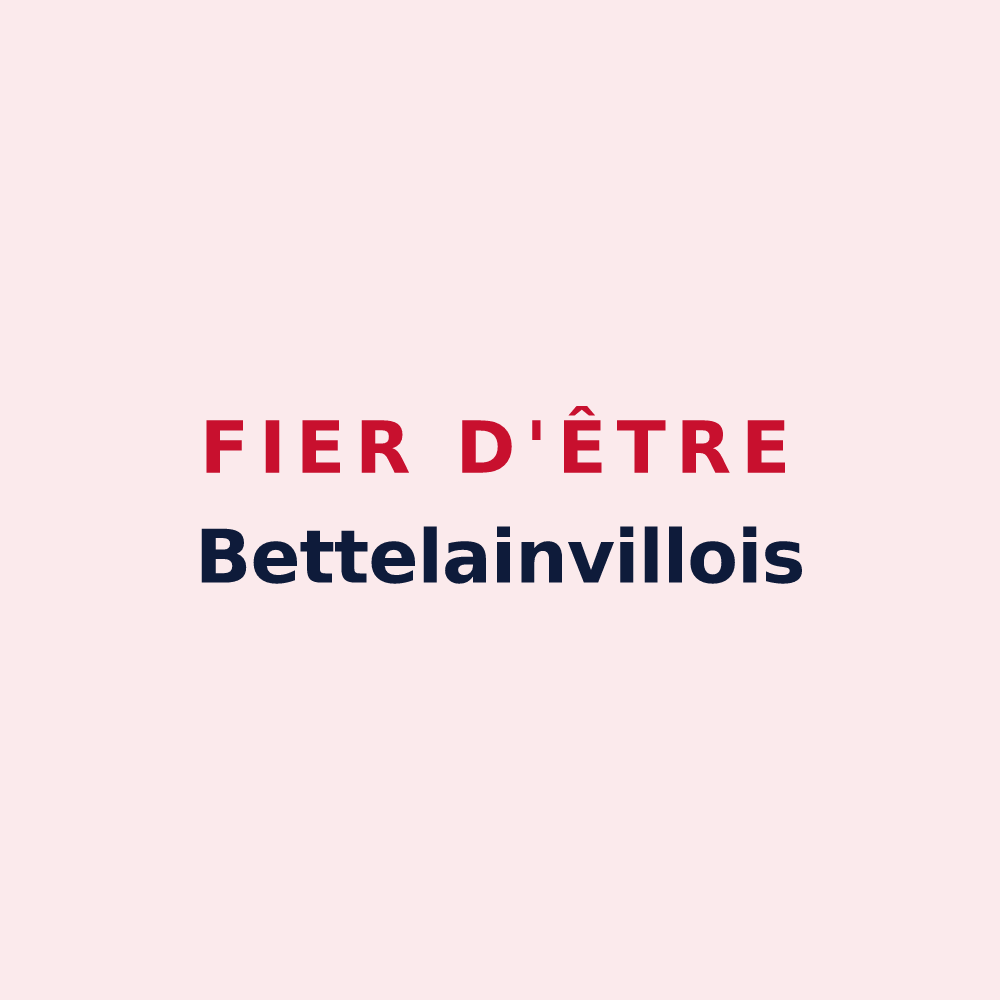Magnet « Fier d'être Bettelainvillois » — design pour Bettelainville