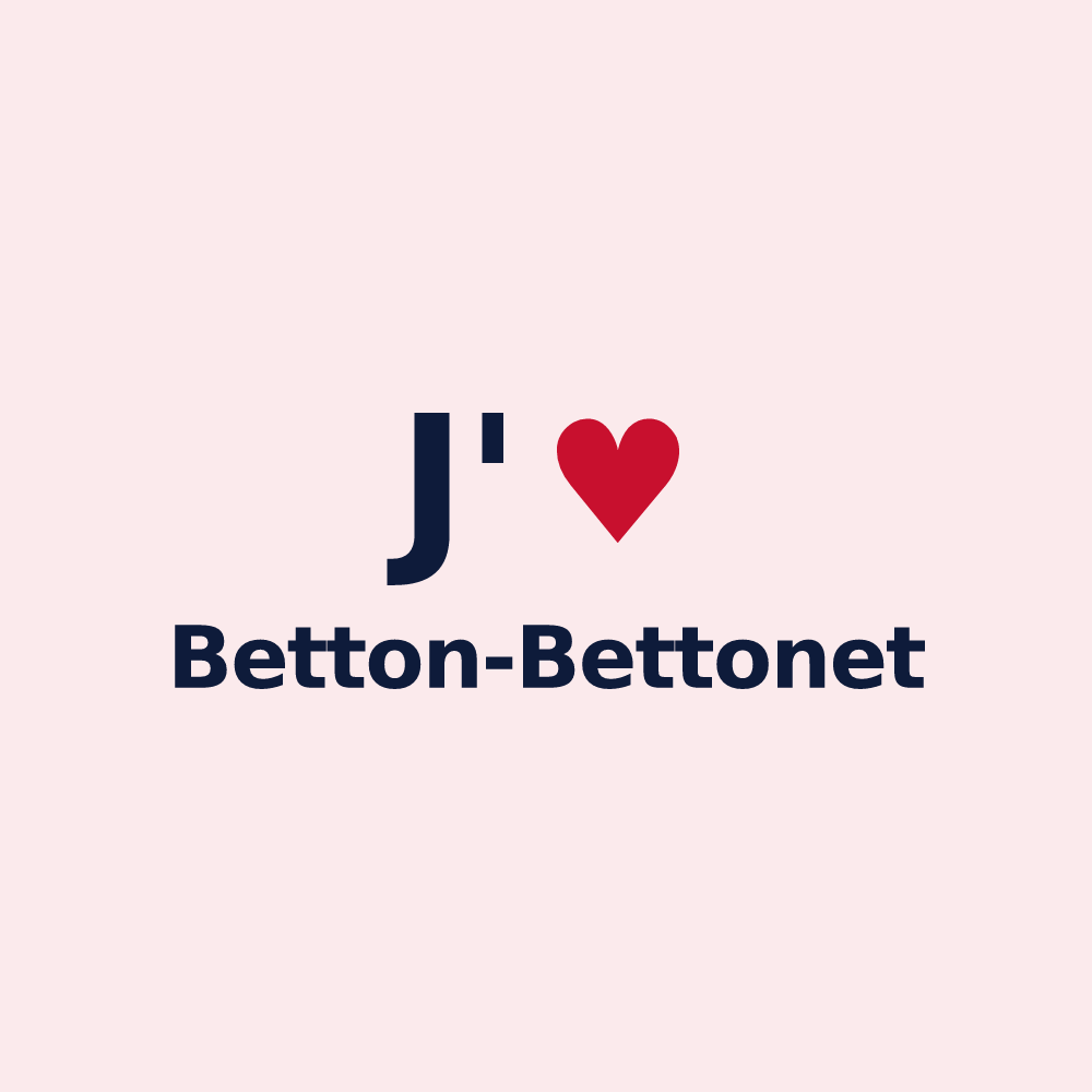 Magnet personnalisé Betton-Bettonet — design J'aime Betton-Bettonet