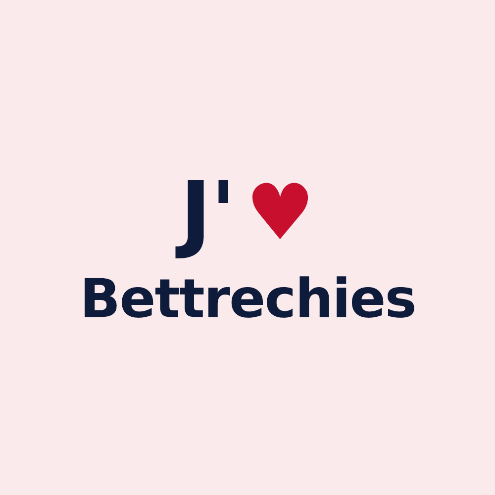 Magnet personnalisé Bettrechies — design J'aime Bettrechies