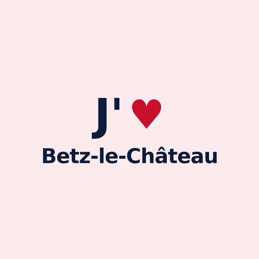 Magnet personnalisé Betz-le-Château — design J'aime Betz-le-Château