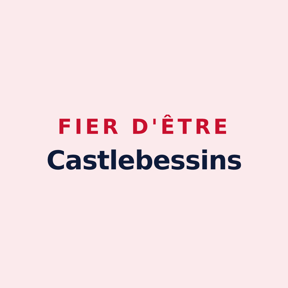 Magnet « Fier d'être Castlebessins » — design pour Betz-le-Château