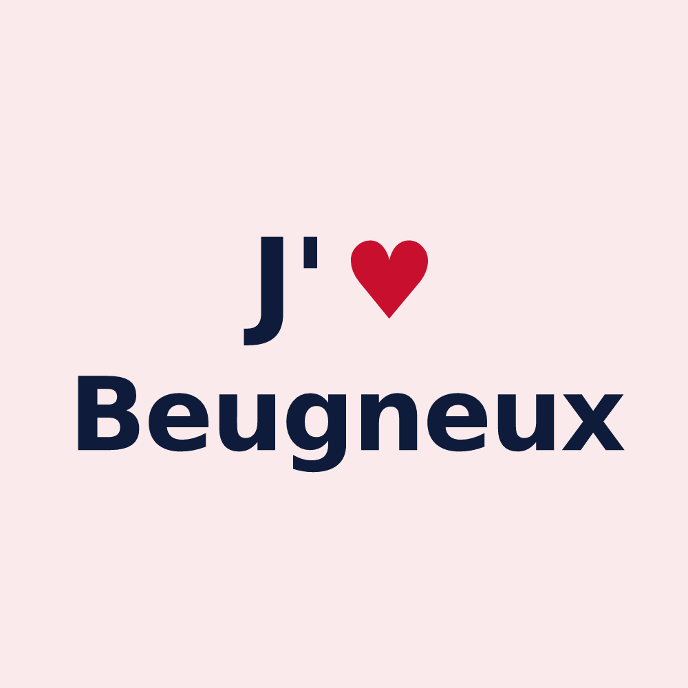 Magnet personnalisé Beugneux — design J'aime Beugneux