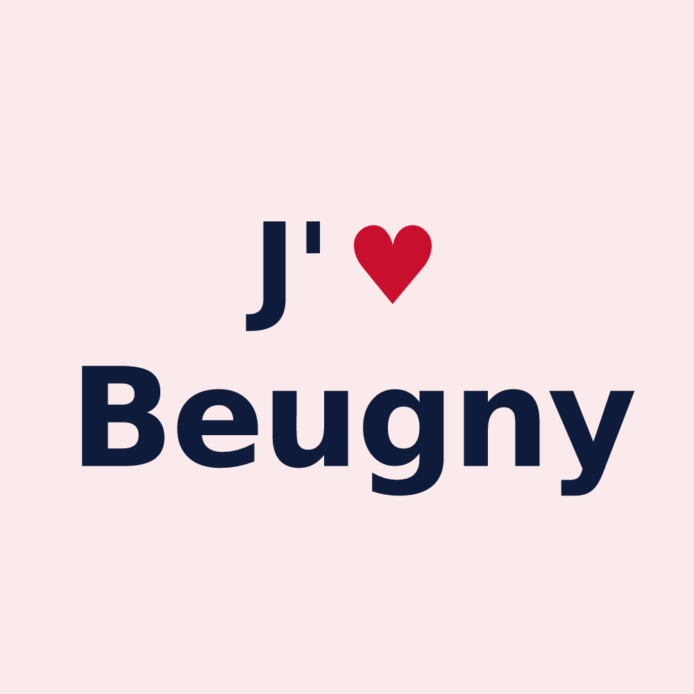 Magnet personnalisé Beugny — design J'aime Beugny