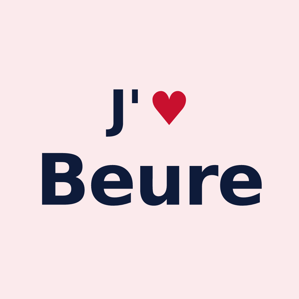 Magnet personnalisé Beure — design J'aime Beure