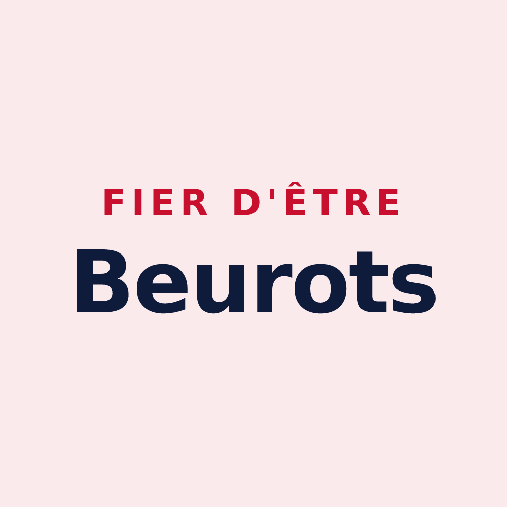 Magnet « Fier d'être Beurots » — design pour Beure