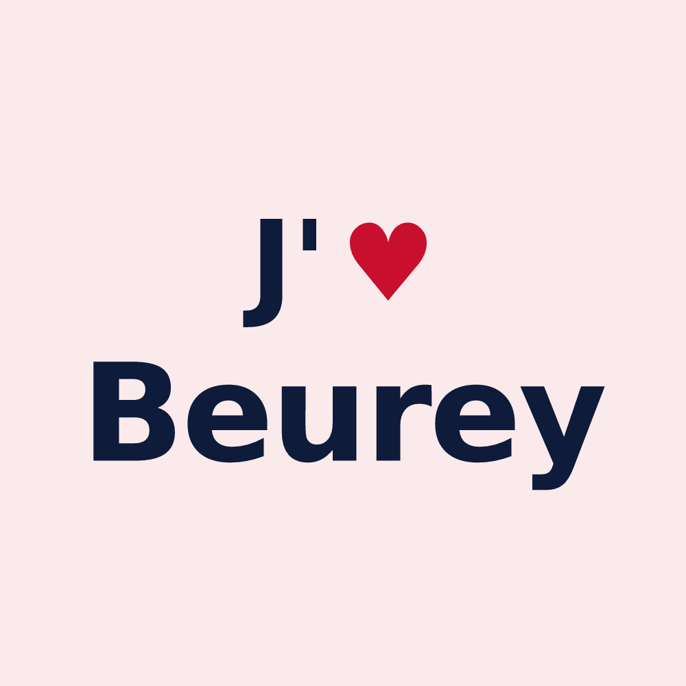 Magnet personnalisé Beurey — design J'aime Beurey