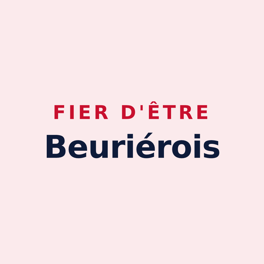 Magnet « Fier d'être Beuriérois » — design pour Beurières
