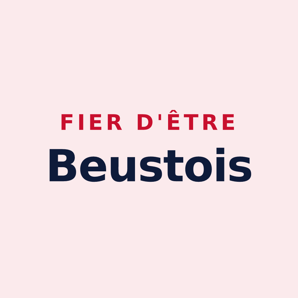 Magnet « Fier d'être Beustois » — design pour Beuste
