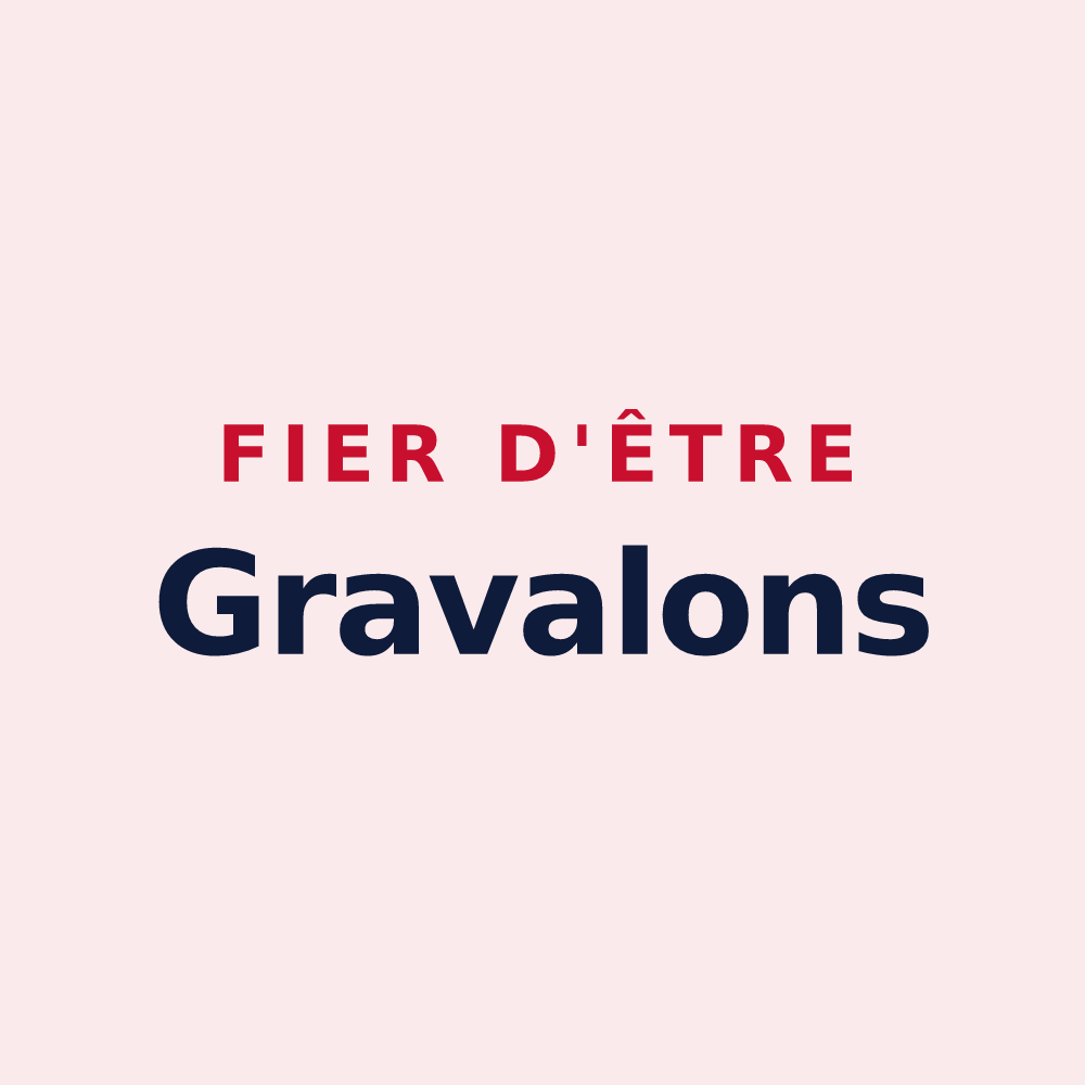 Magnet « Fier d'être Gravalons » — design pour Beutal