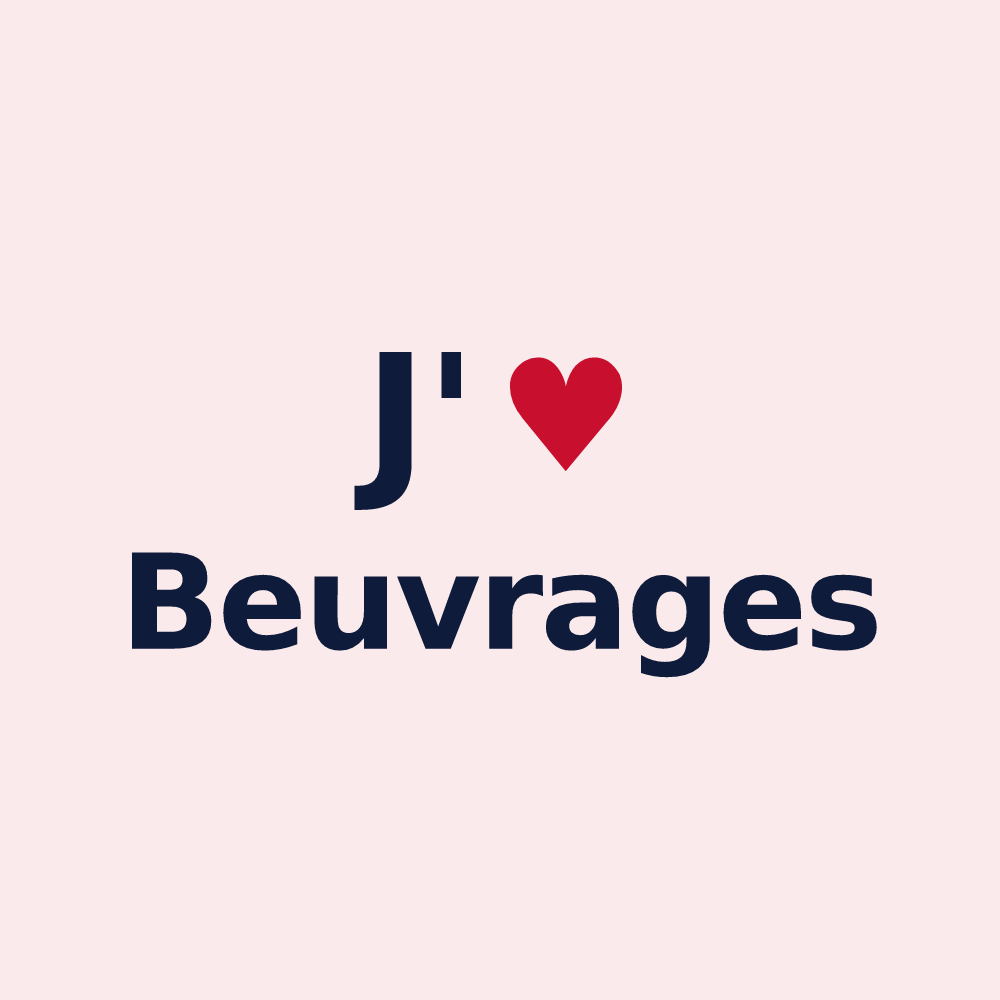 Magnet personnalisé Beuvrages — design J'aime Beuvrages